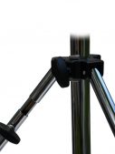 Schrägenausgleich Manfrotto 007CSU Stativ Senior Chrom silber (1,24m - 3,25m) Chrome Stand 3 sect. levleg