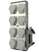MPL ULPB8 Alu Powerbox 8 mit 1x 16pol Harting auf 8 Schukodosen