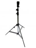 Manfrotto 007CSU Stativ Senior Chrom silber (1,24m - 3,25m) Chrome Stand 3 sect. levleg