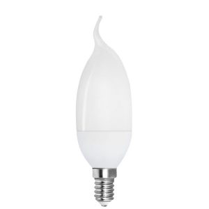 Müller 3W LED Lampe mit E14 Fassung Kerzenform / Windstoß (ersetzt 25W)